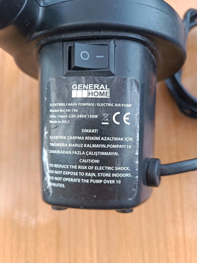Elektrikli hava pompası sağlam çalışır durumda alana hayırli olsun - 2