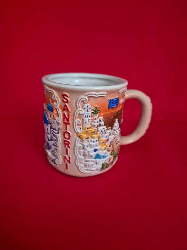 YUNANİSTAN SANTORİNİ MİNİ KUPA BARDAK - 2