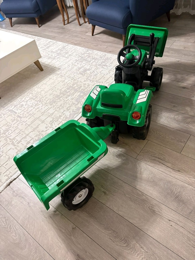 sıfır kepçeli römorklu pedallı traktör - 3