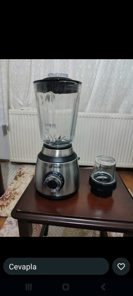 cam hazneli smoothie makinesi + öğütücü - 2