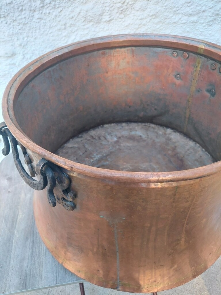 Küpeşteli Bakır Kazan Sağlam - 10