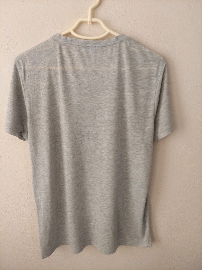 Collezione kadın yazı desen gri tshirt - 6