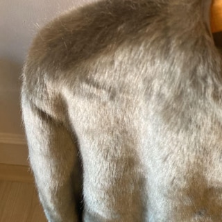 kürk peluş mont haki — görsel 4/4
