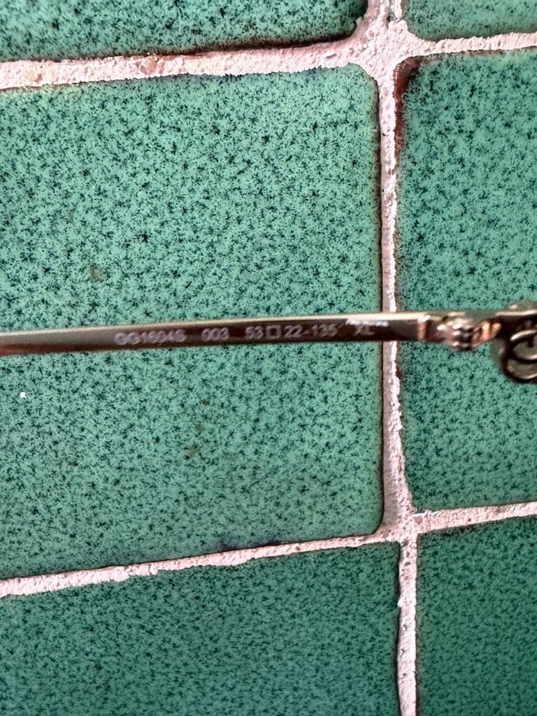 altın rengi metal Gucci GG 1604S güneş gözlüğü. - 2
