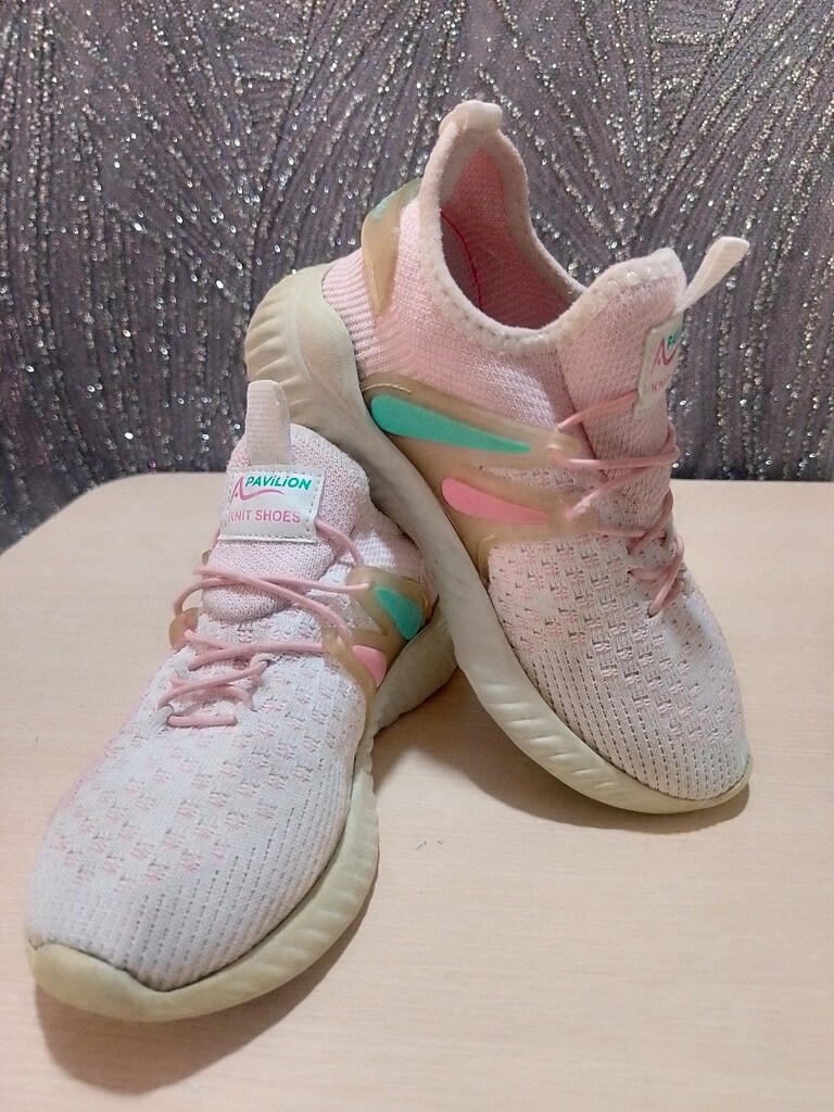 Pembe Örgü Kız Çocuk Sneaker...33 numara - 3