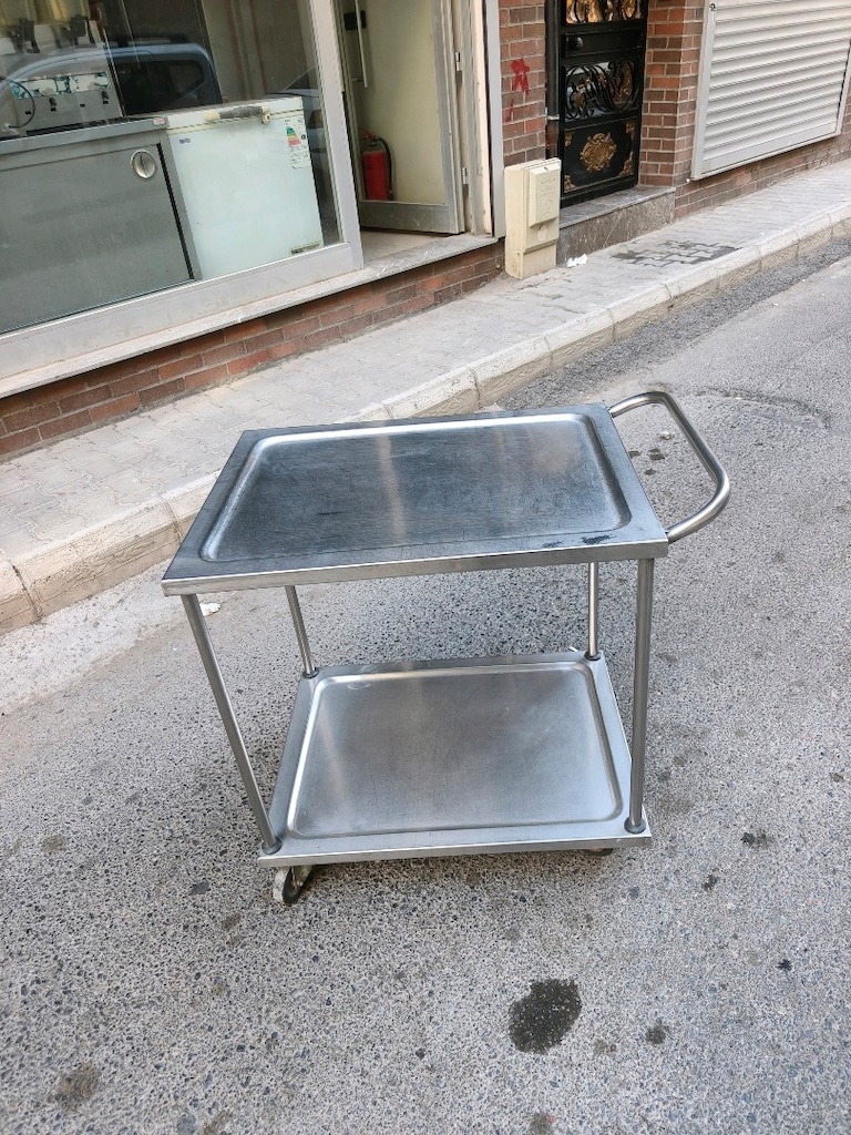 krom servis arabası - 10