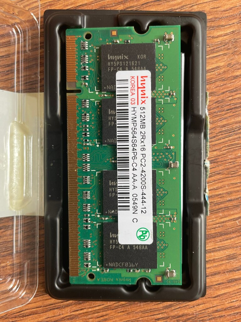 HYNIX 512MB 2Rx16 PC2-4200S-444-12 NOTEBOOK RAM - 2