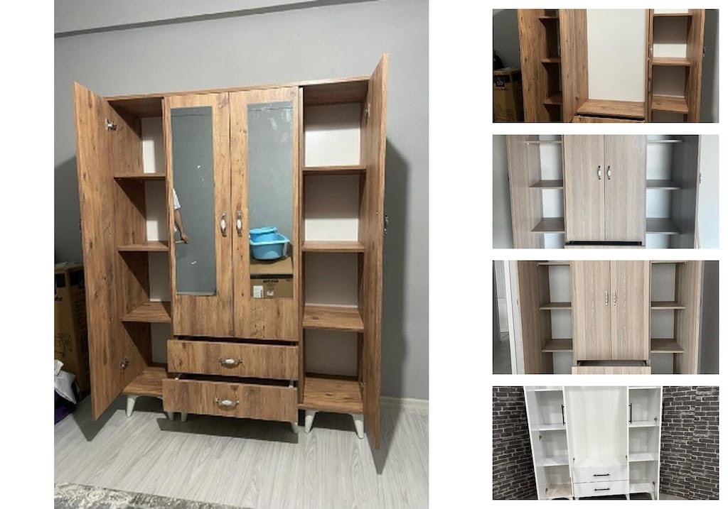 4 kapaklı elbise dolabı rjmloholyi - 3