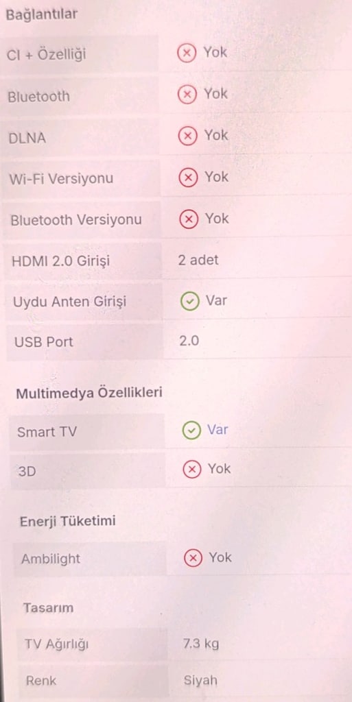 43 inç 109 Ekran Woon marka Televizyon ve Next Android Tv Box - 7