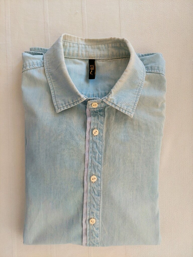 LTB erkek eskitme model Jean gömlek