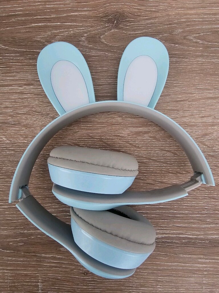 Leyli Tavşan figürlü Kulak üstü Bluetooth kulaklık - 2