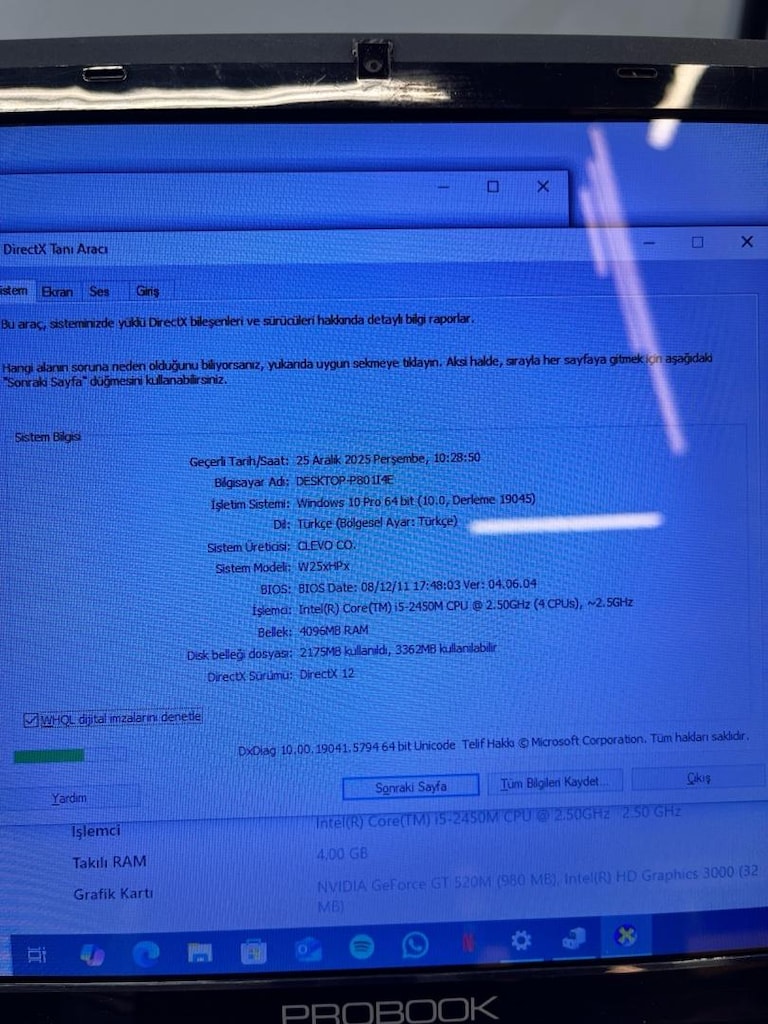 Probook E255HP i5 2450 laptop - 5