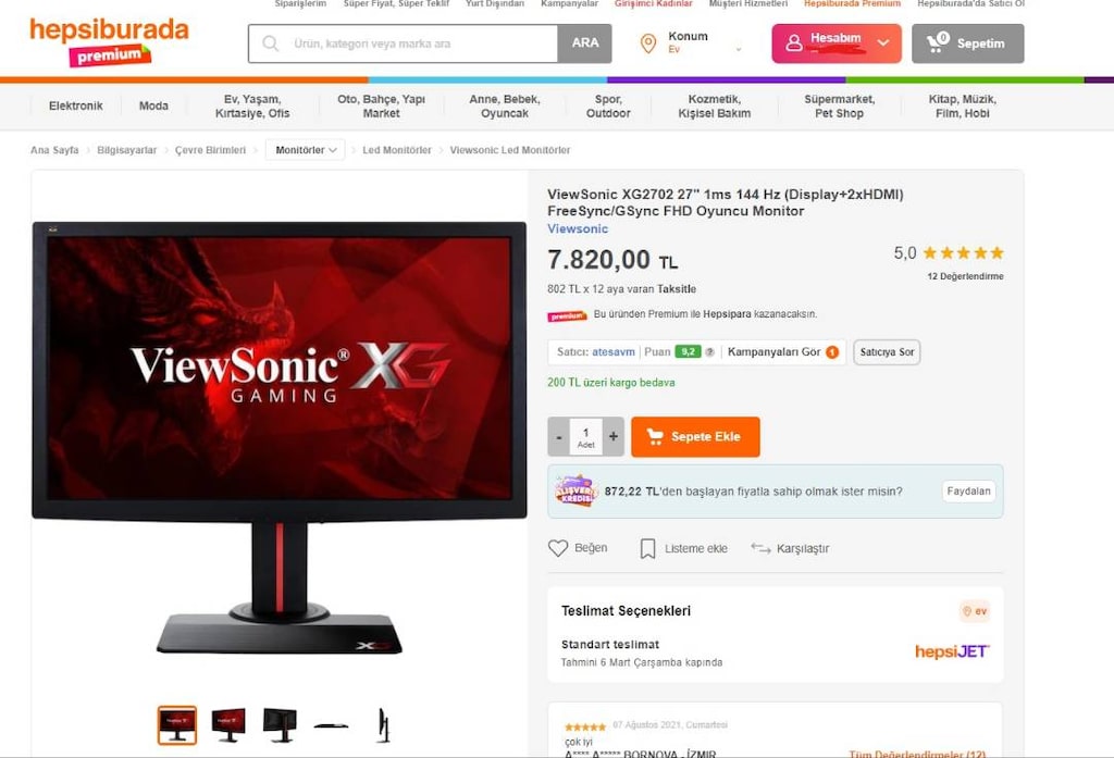 VİEWSONİC 27 İNÇ 144 HZ OYUNCU MONİTÖRÜ - 4