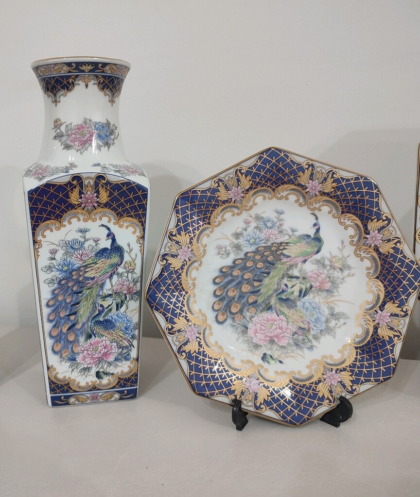 Tozan Japan Orijinal Tavus Kuşu Desenli Dekoratif Set - 6