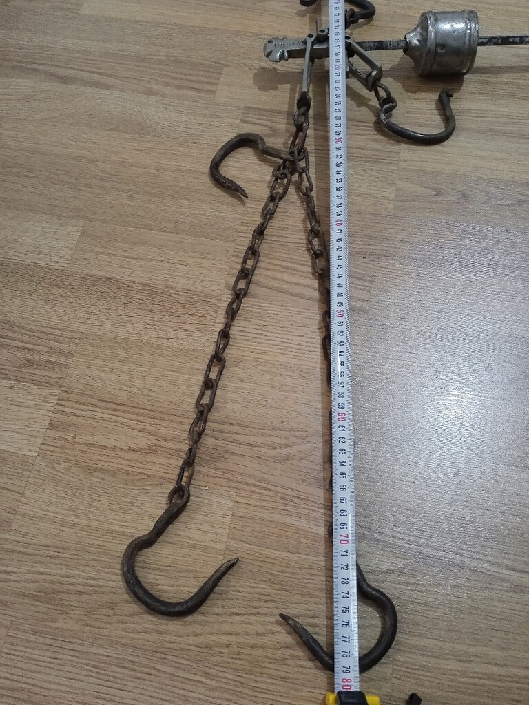 80x70 CM & 5-6 KG / KOLLEKSİYONLUK PİRİNÇ & METAL TERAZİ-OMUZ KANTARI - 16