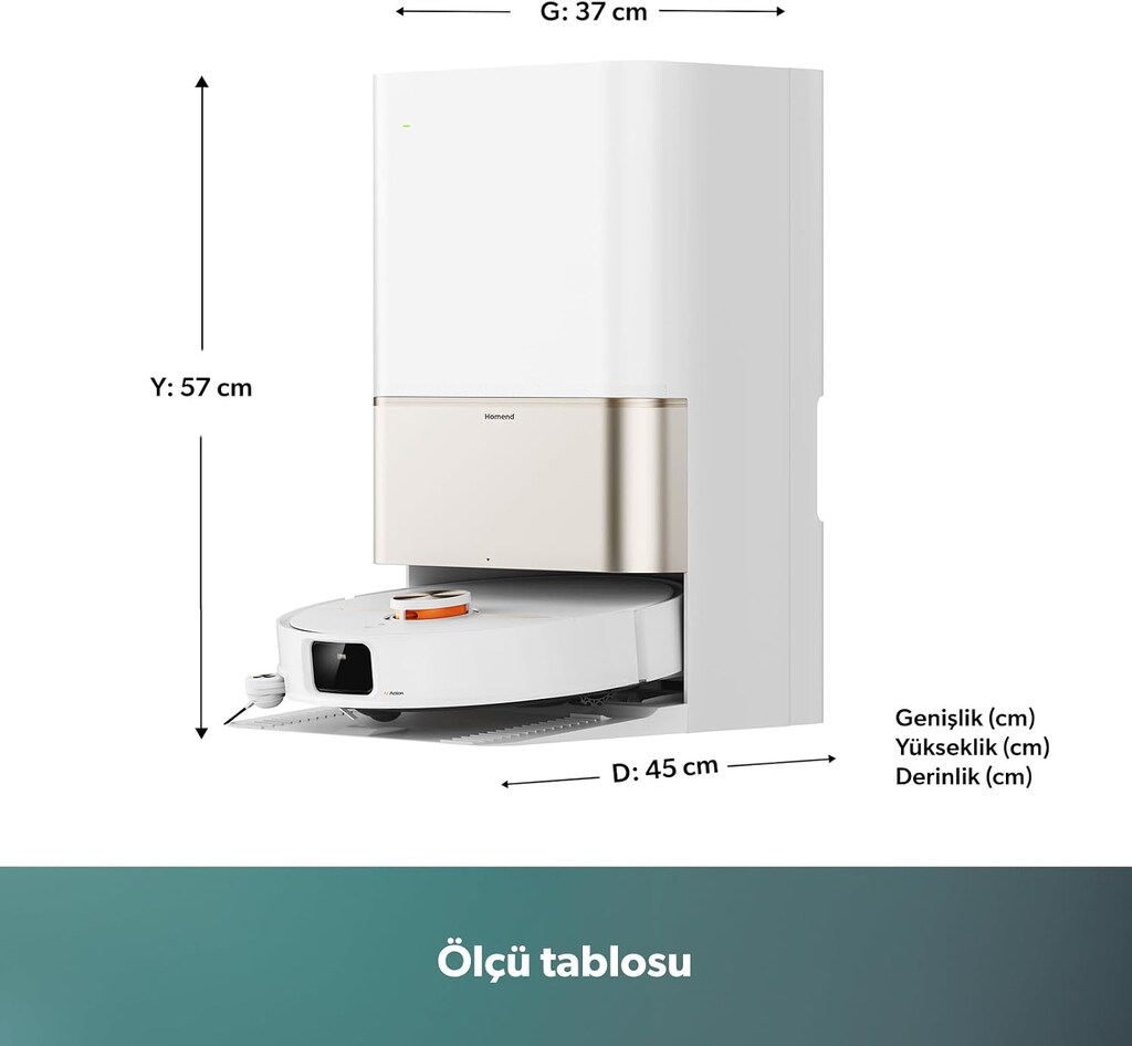 SIFIR Homend Alex 50 Pro Ulticlean AI Destekli Akıllı Robot - 2
