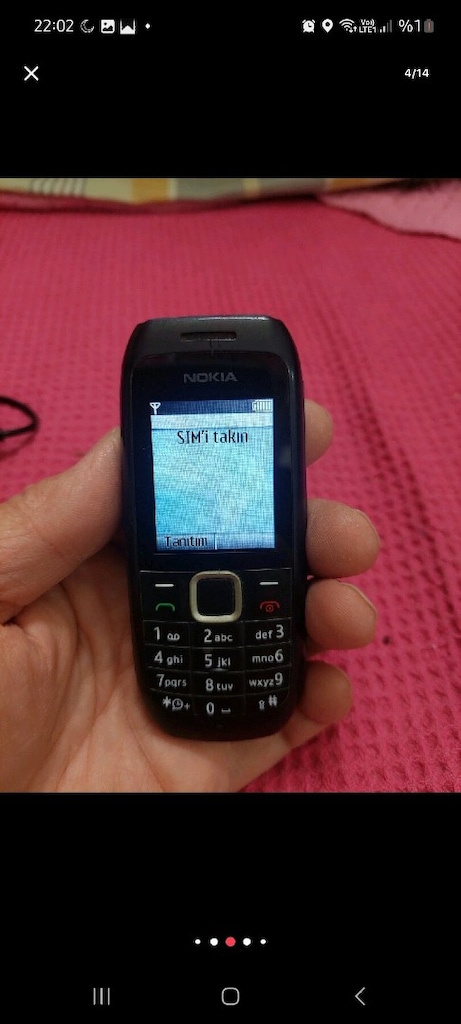 Nokıa tuşlu telefon. Model 1616-2. Simkart aktif olarak çalışıyor. - 4