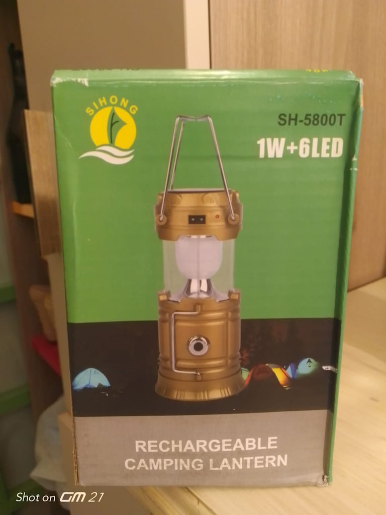 Güneş Enerjili Şarjlı Ledli Kamp Lambası Powerbank - 2