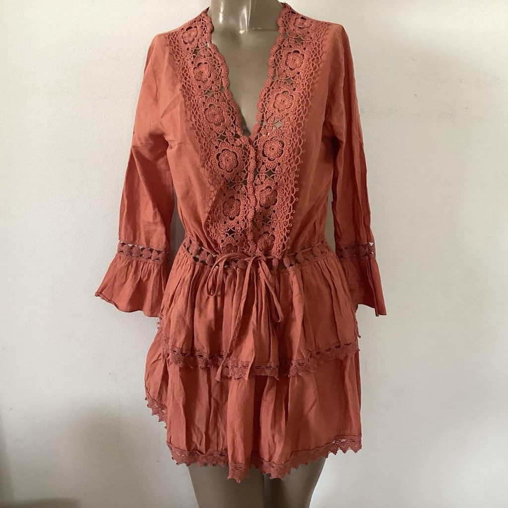 bohem stil elbise L - 7