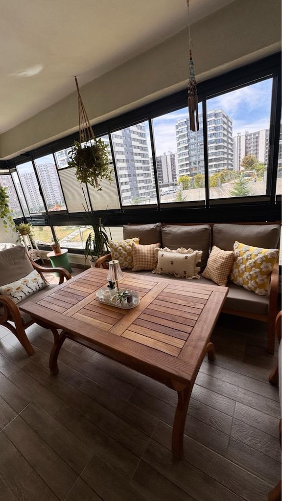 Gerçek ahşap balkon, bahçe takımı - 4
