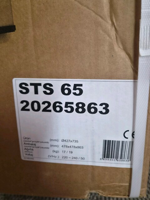 SEG marka STS65 model sıfır termosifon 65 lt.lik