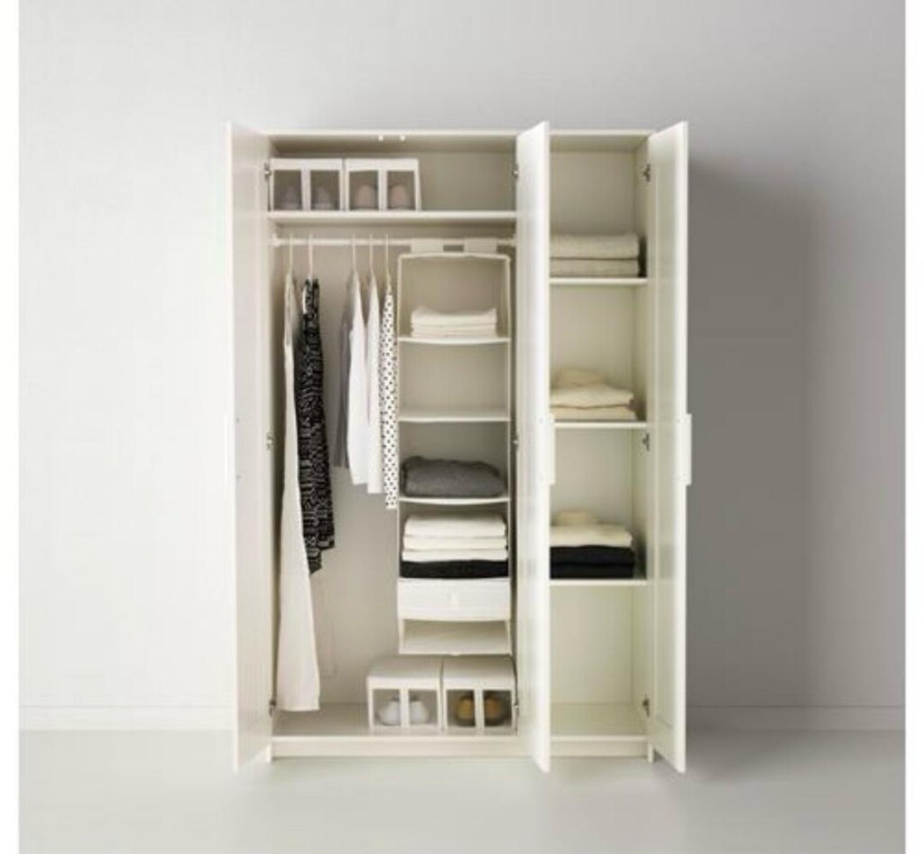 yeni gibi IKEA BRİMNES 3 KAPAKLI GARDIROP - 3