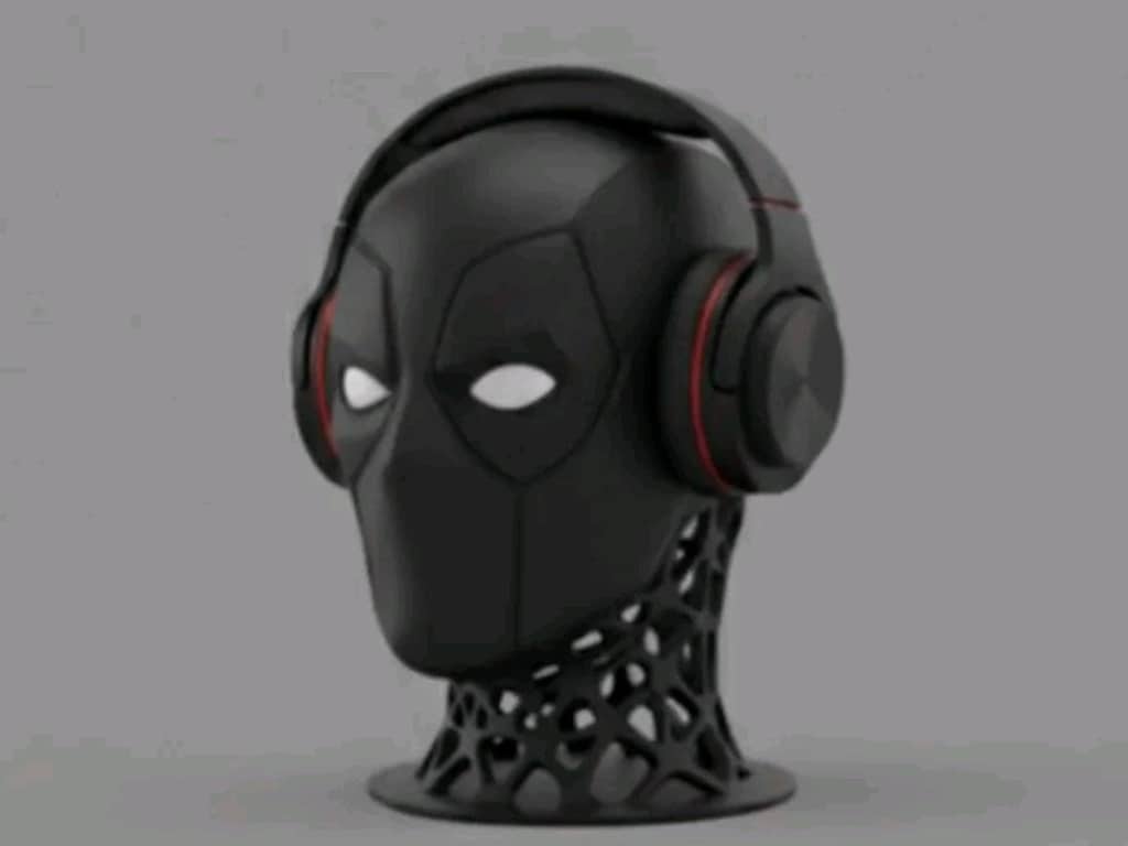 Deadpool Temalı 3D Baskı Kulaklık Standı - 7