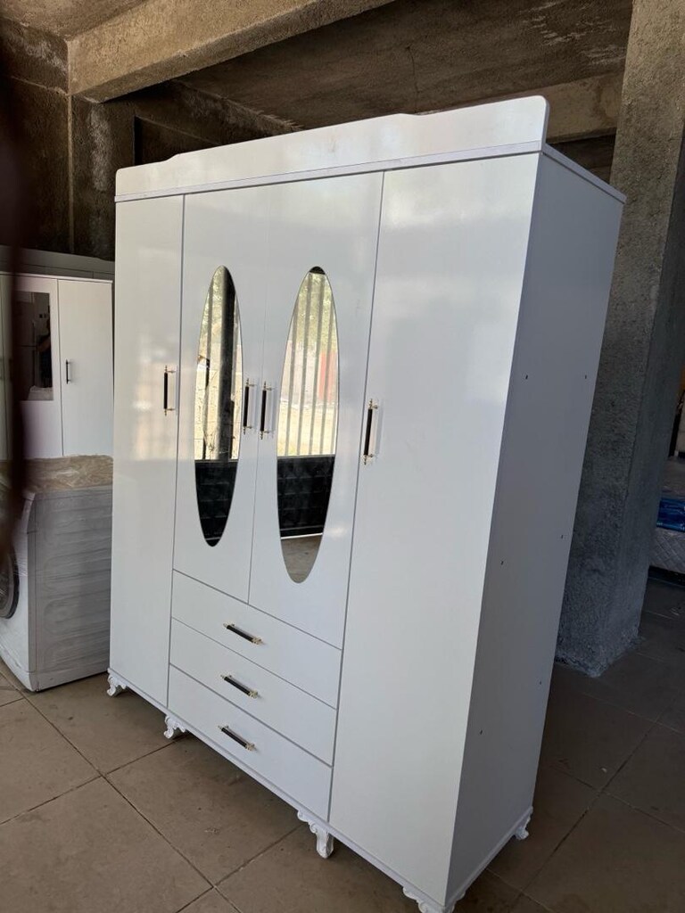 lüks dört kapılı elbise dolabı - 6