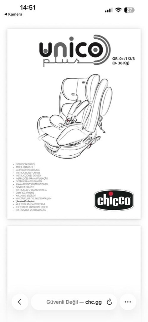 chicco oto koltuğu unico 0-36 - 6