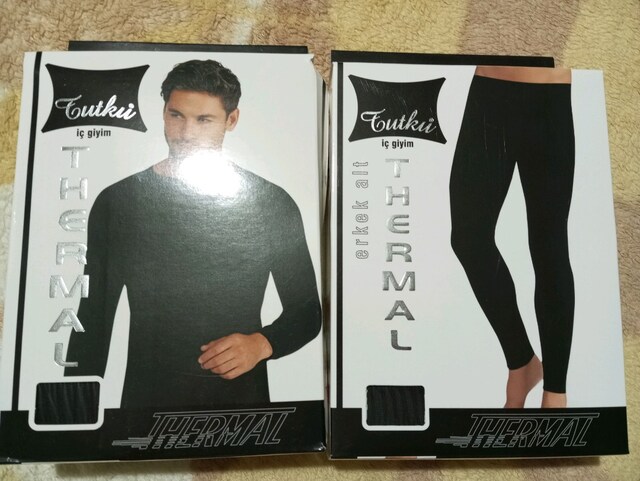 Tutku iç giyim Thermal tayt fanila takım
