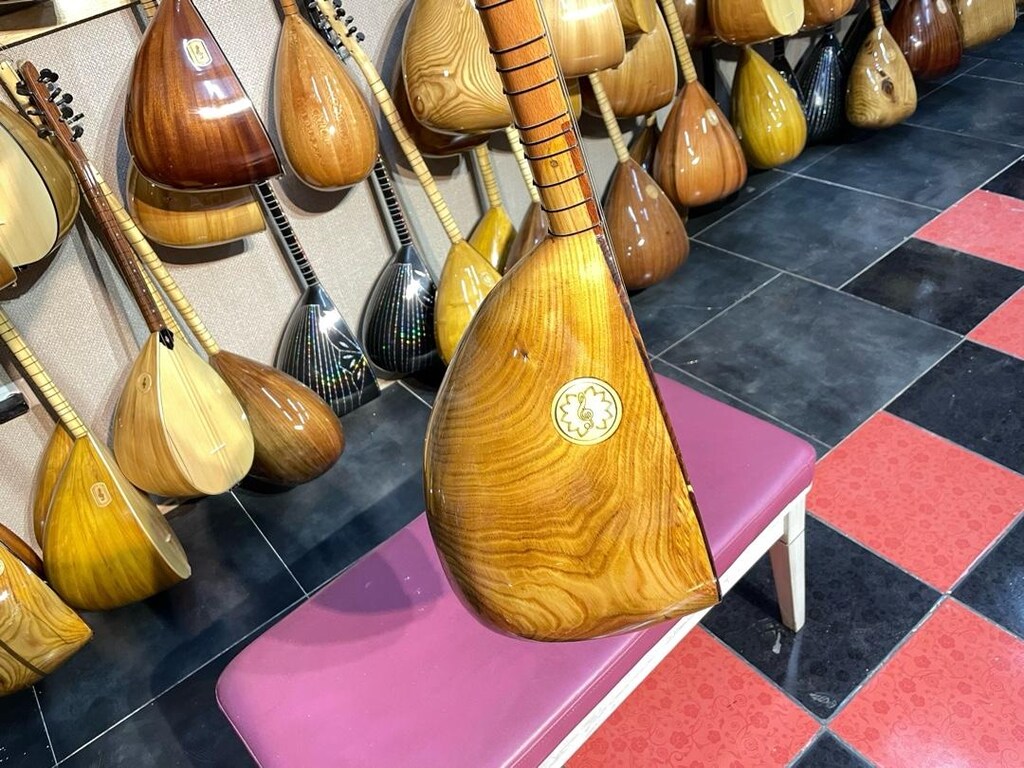 TAM PROFESYONEL 38 TEKNE OYMA KESTANE KURT AĞIZLI UZUN SAP SAZ - 5