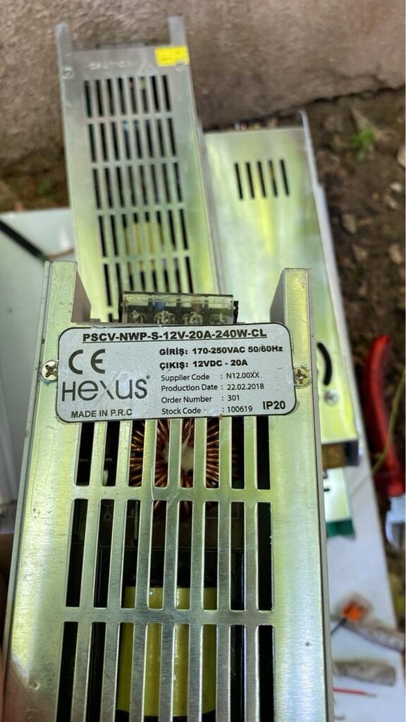 6 Adet 12V 20A Metal Kasa Adaptör / Güç Kaynağı - 2