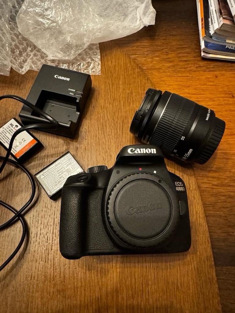 Canon EOS 4000D – 18-55 mm Lensli, Kutulu, Yedek Bataryalı - 3