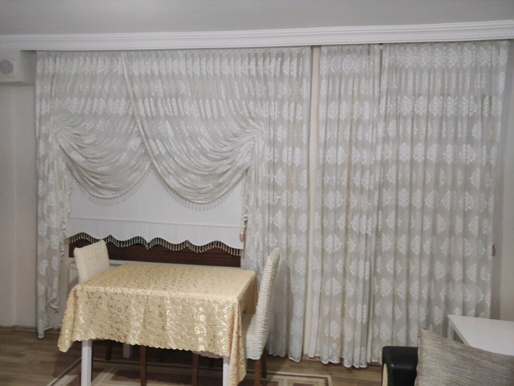 tül perde iki camlık iki adet de balkon için - 2