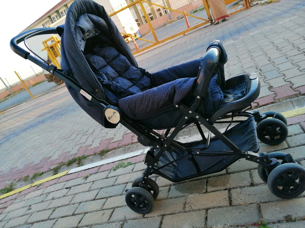 Baby care çift yönlü kullanılan, katlanabilir bebek arabası - 15
