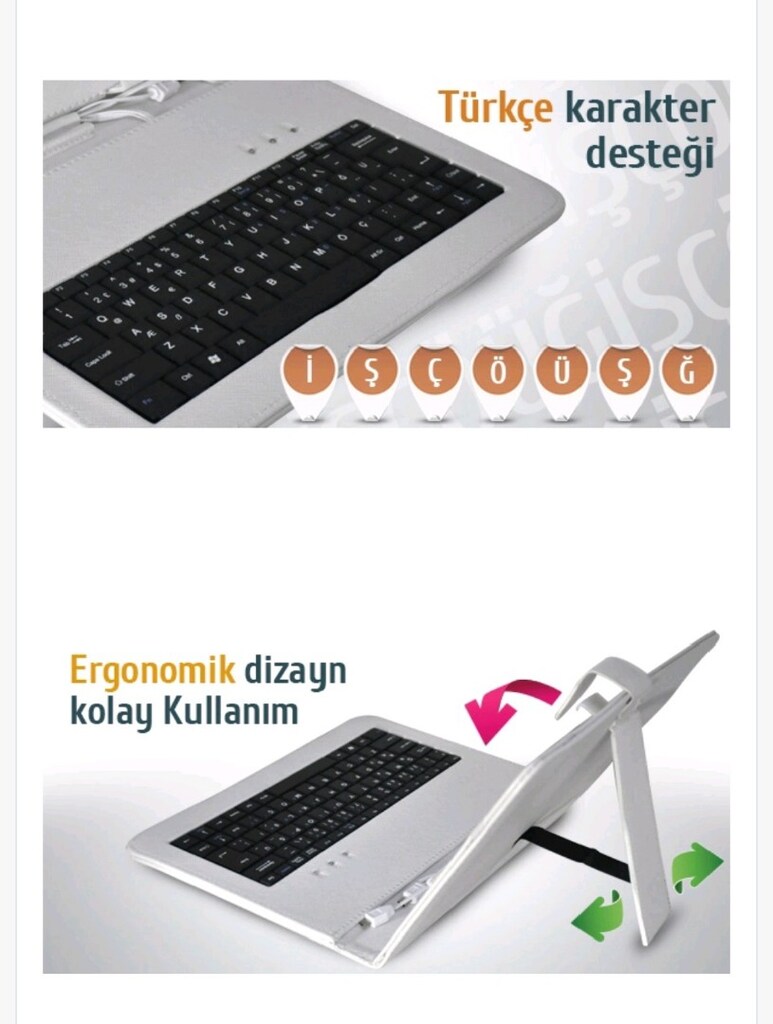 KENDİLİĞİNDEN KLAVYELİ TABLET KILIFI YENİ - 4