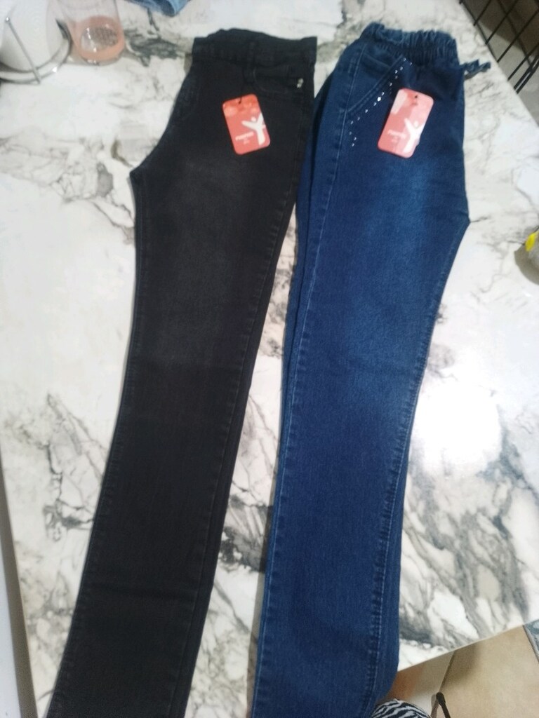 2 adet kız çocuk kot pantolon - 4