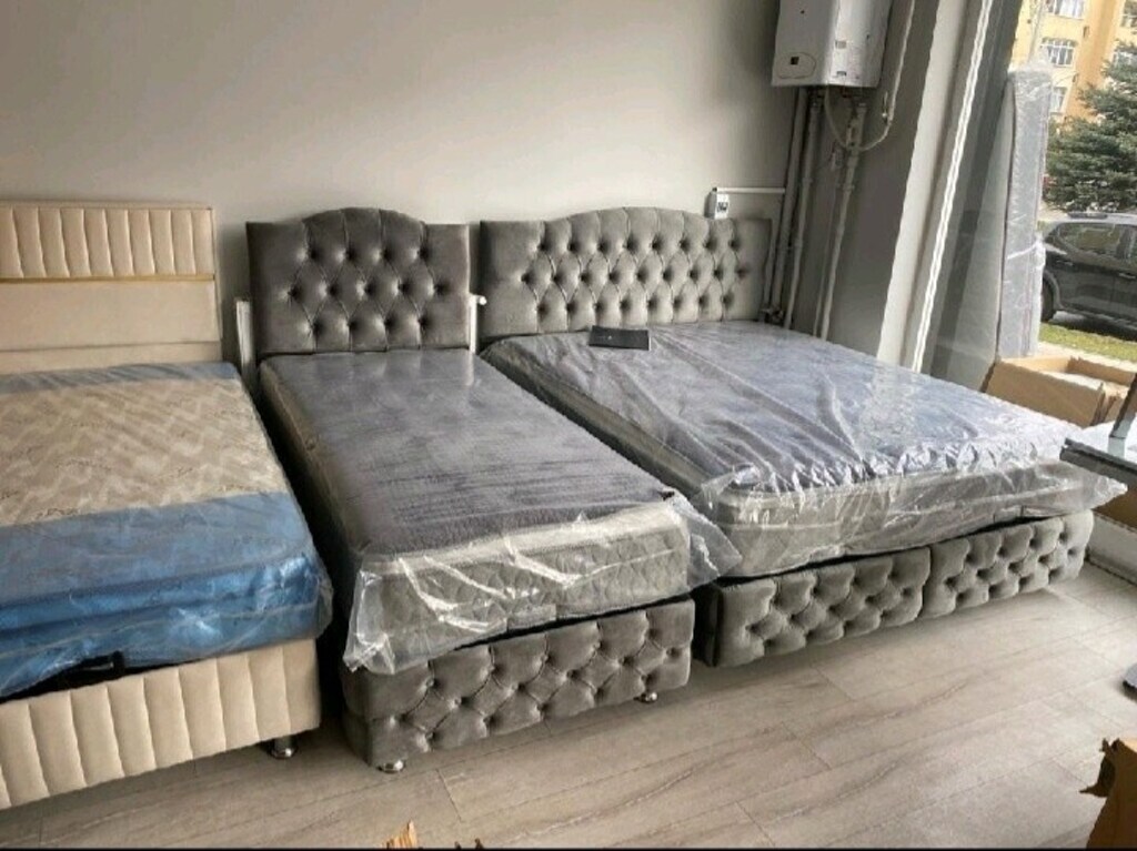 SIFIR TEK KİŞİLİK YENİ BAZA BAŞLIK YATAK ŞOK FİYAT - 6