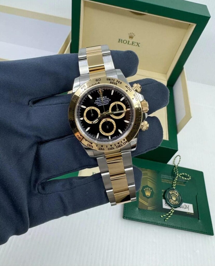 Rolex Daytona Siyah Gold Full Set