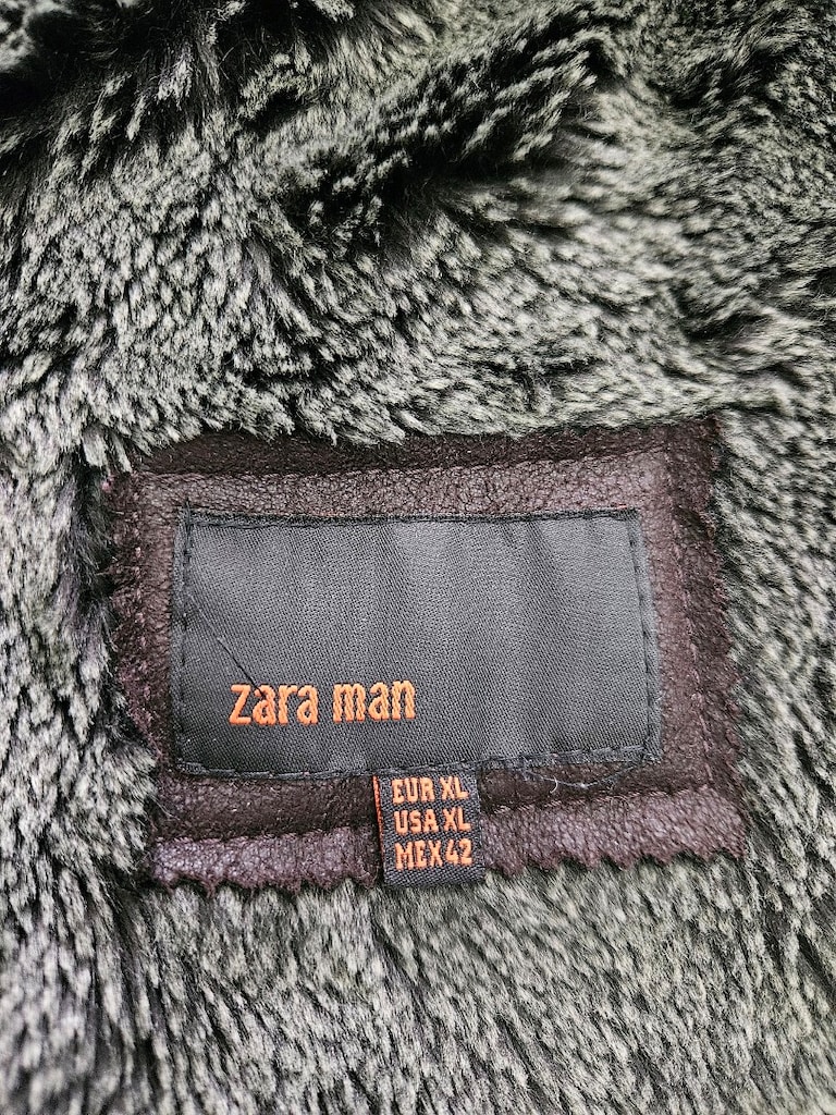 zara erkek kaban süet koyu kahverengi XL beden cok az kullanilmistir - 6