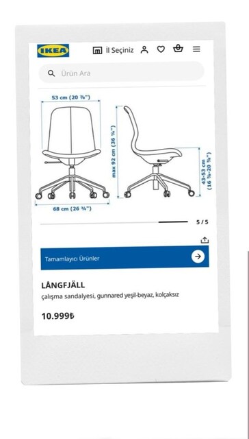 IKEA LÄNGFJÄLL çalışma ofis Sandalyesi