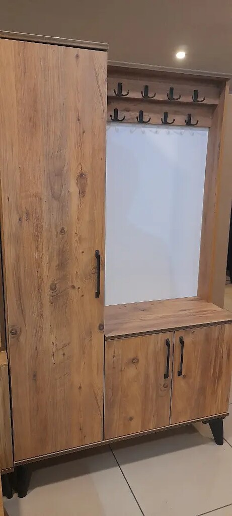 Ahşap fortmanto vestiyer ayakkabılık - 3