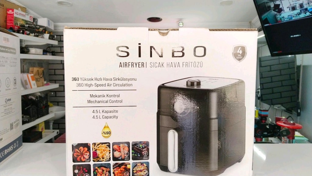 Sinbo Airfryer Yağsız Pişirici - 6