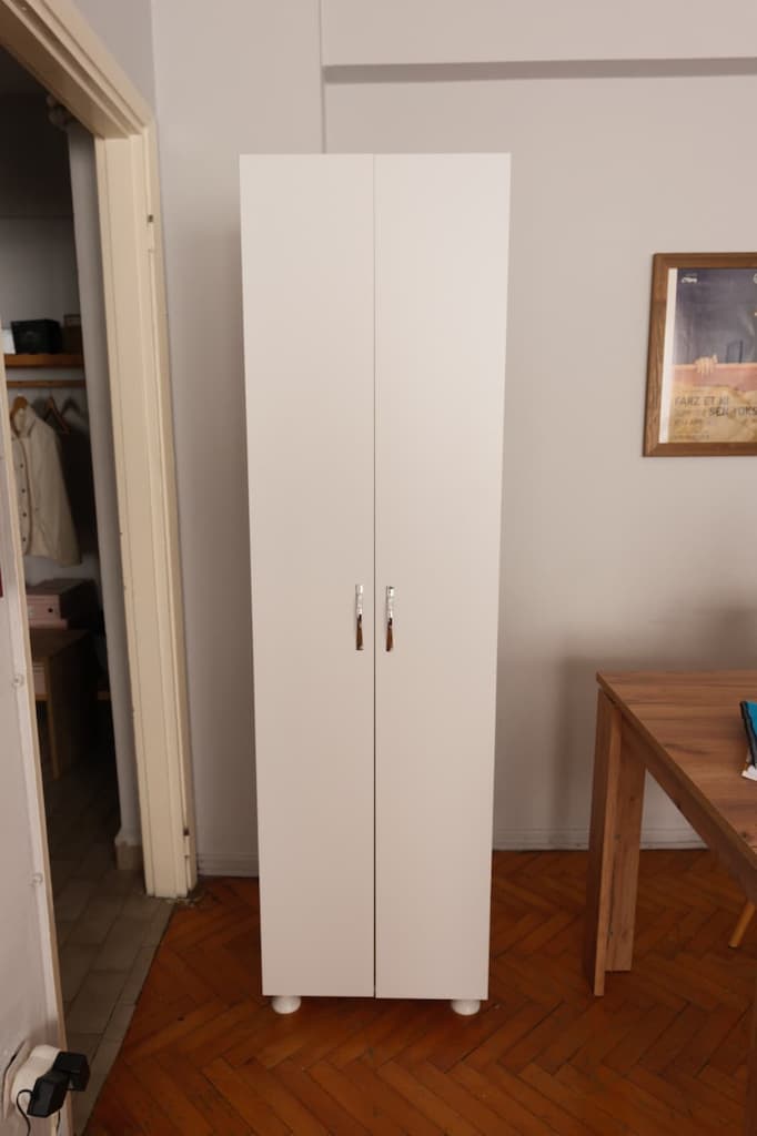 Beyaz Çok Raflı Dolap 175x50x35 - 2