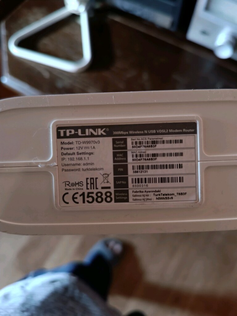 Tp link w9970v3 VDSL adsl modem - 2