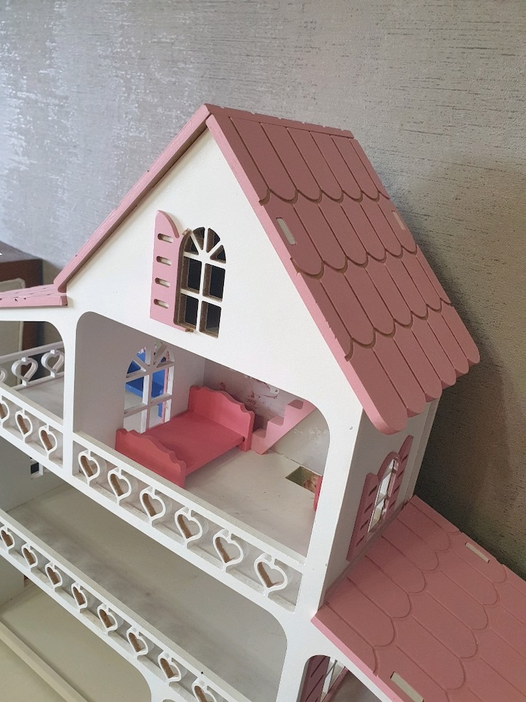Ahşap Oyuncak Evi Barbie Evi - 9