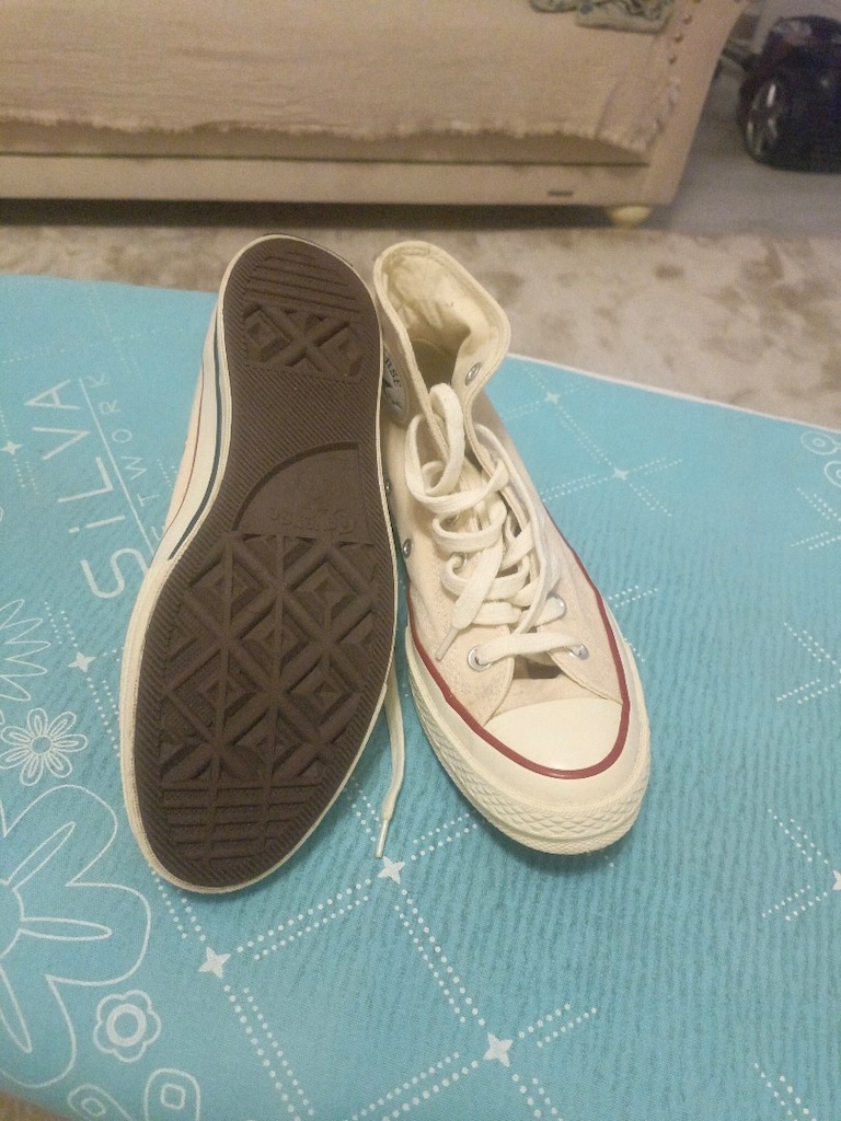 Converse kadın krem ayakkabı - 4