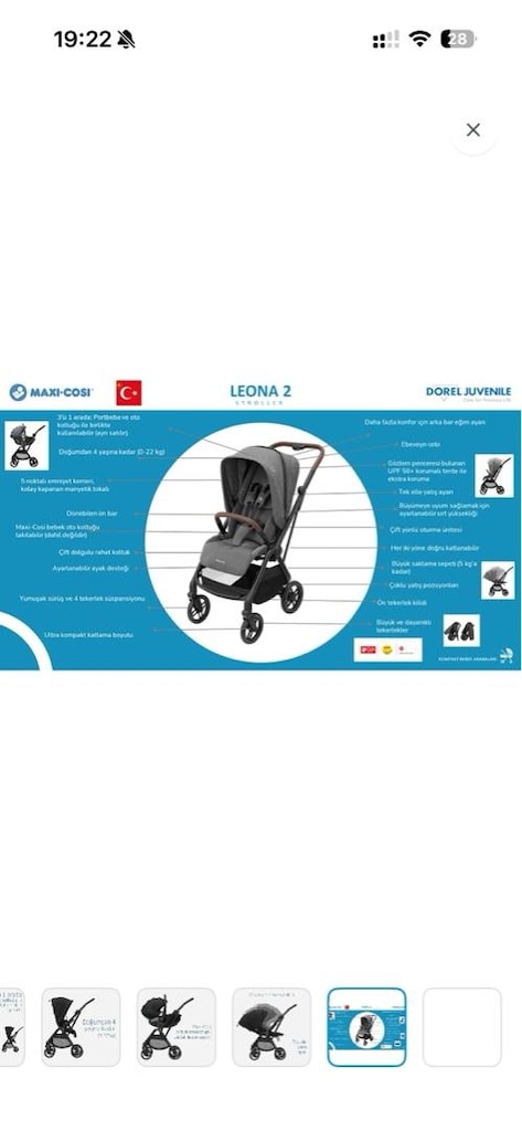 Maxi-Cosi Leona 2 Bebek Arabası - 7