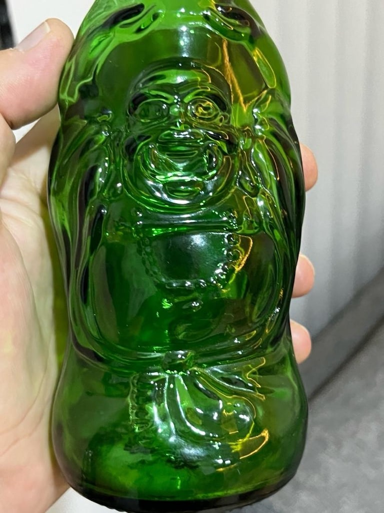 buda kabartma dekoratif şişe - 3
