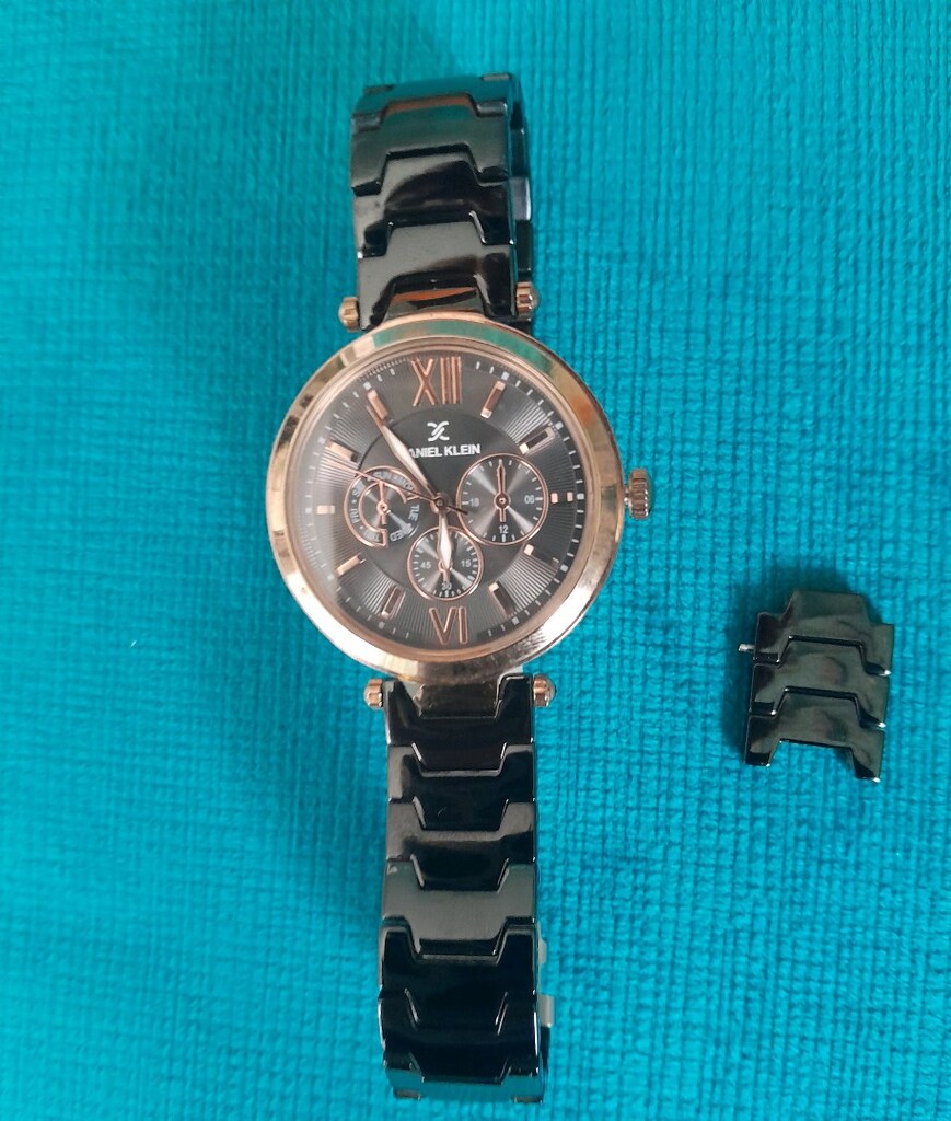 Daniel Klein siyah seramik kordon unisex saat - 4